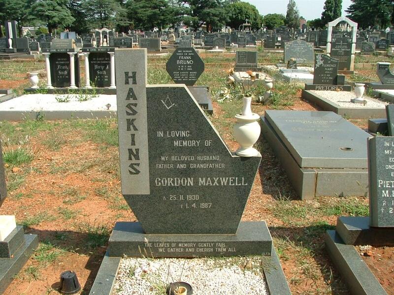 HASKINS Gordon Maxwell 1930-1987