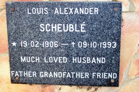 SCHEUBLÉ Louis Alexander 1906-1993
