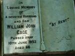 GAGE William John -1953