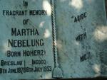 NEBELUNG Martha nee HOHERZ 1871-1953