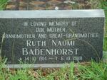 BADENHORST Ruth Naomi 1914-1988