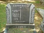 LAMBERT Francis Ernest 1939-1991