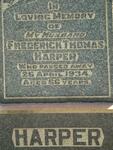 HARPER Frederick Thomas -1934