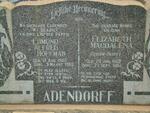 ADENDORF Edmund Alfred Hoffman 1905-1960 & Elizabeth Magdalena SWART 1909-1964