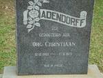ADENDORFF Org Christiaan 1903-1970