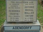 ADENDORFF Antonie Michal Muller 1892-1966 & Hendrina V. NIEKERK 1891-1965