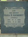 ADENDORFF Maria nee GROVÉ 1896-1961