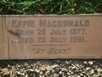 MACDONALD Effie 1877-1961
