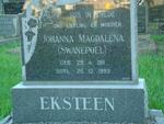 EKSTEEN Johanna Magdalena nee SWANEPOEL 1911-1993