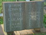 GARLAND Myrtle 1911-1970
