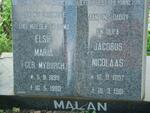 MALAN Jacobus Nicolaas 1897-1981 & Elsie Maria MYBURGH 1899-1980