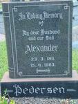 PEDERSEN Alexander 1911-1963
