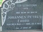 FOORD Johannes Petrus 1946-1963