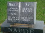 NAUDE Willie 1920-1990 & An 1920-2000