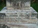 BAXTER Jeannie Annabella Daken, Reid -1901