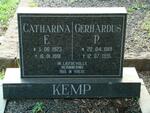 KEMP Gerhardus P. 1919-1995 & Catharina E. 1923-1991