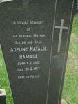 RAMAGE Adeline Natalie 1900-1977