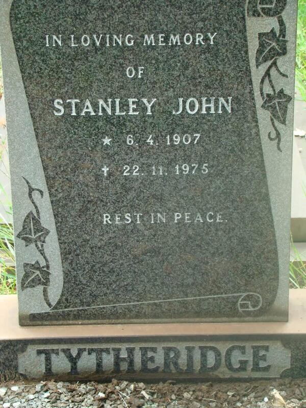 TYTHERIDGE Stanley John 1907-1975