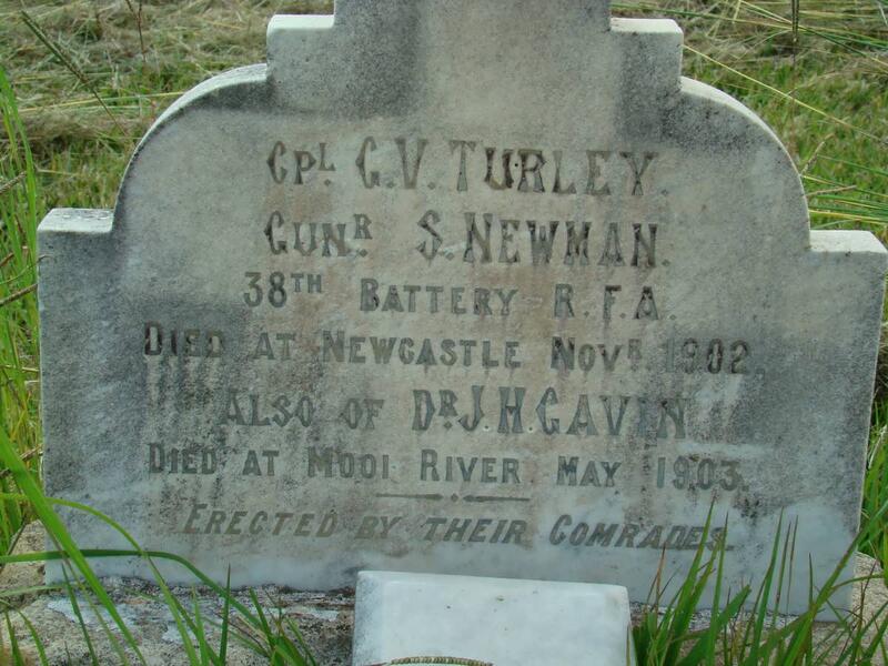 TURLEY G.V. -1902 :: NEWMAN S. -1902 :: GAVIN J.H. -1903