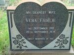 FAIRLIE Vera 1921-1974