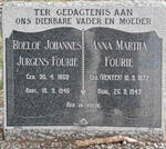 FOURIE Roelof Johannes Jurgens 1869-1946 & Anna Martha VENTER 1872-1943