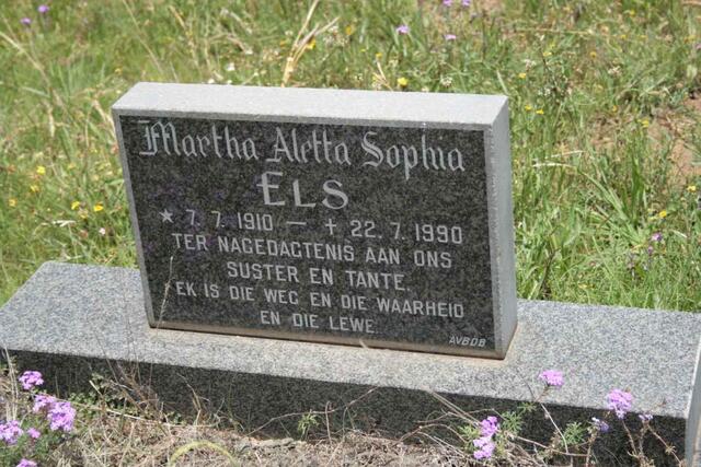 ELS Martha Aletta Sophia 1910-1990