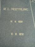 NEETHLING M.L. 1908-1972