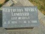LOMBARD Gertruida Maria nee WESSELS 1895-1986