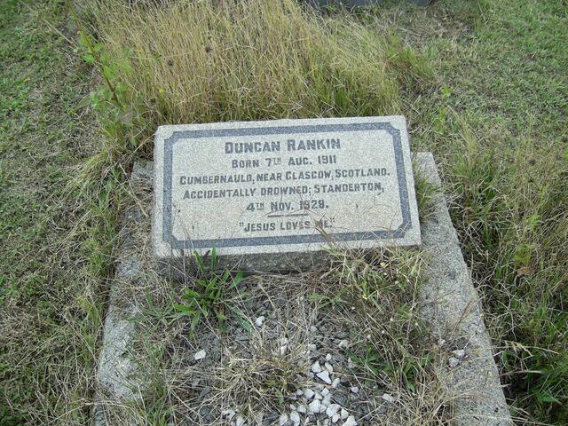 RANKIN Duncan 1911-1928