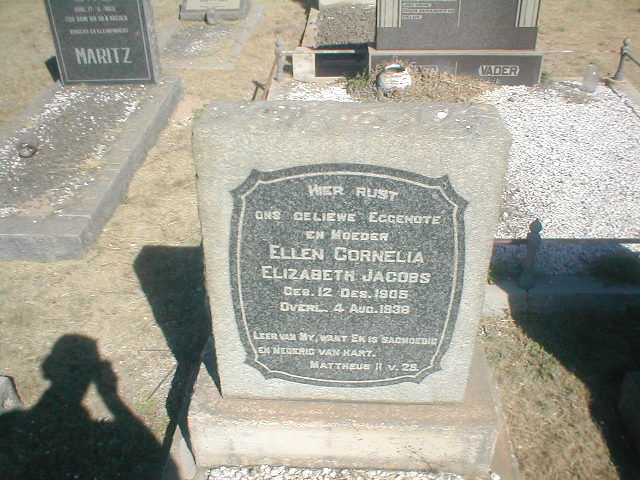 JACOBS Ellen Cornelia Elizabeth 1905-1938
