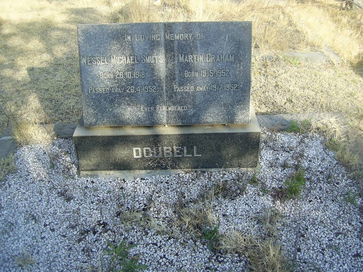 DOUBELL Wessel Michael Smuts 1918-1952 :: DOUBELL Martin Graham 1952-1952