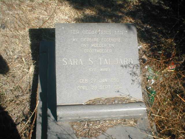 TALJARD Sara S. geb MARÉ 1890-1964