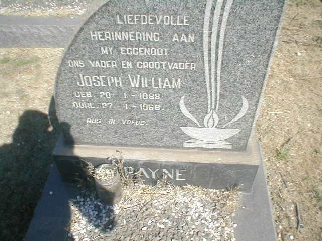 PAYNE Joseph William 1888-1966