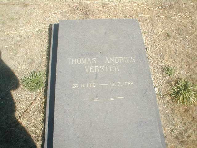 VERSTER Thomas Andries 1918-1969