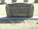 VELDSMAN Matthys C. 1920-1991 & Maude M. 1931-
