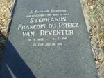 DEVENTER Stephanus Francois Du Preez, van 1898-1981