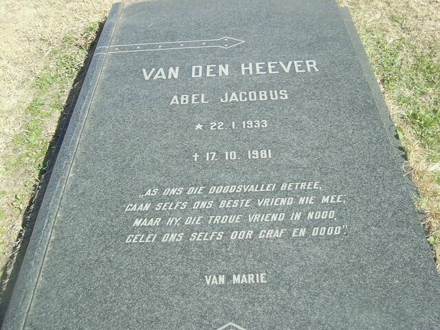 HEEVER Abel Jacobus, van den 1933-1981