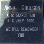 COULSON Anna 1910-2000