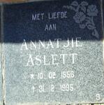 ASLETT Annatjie 1956-1995