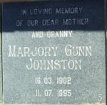 JOHNSTON Marjory Gunn 1902-1995