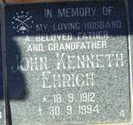 EHRICH John Kenneth 1912-1994