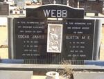 WEBB Edgar James 1920-1980 & Aletta M.E. 1928-1994