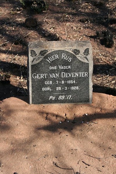 DEVENTER Gert, van 1854-1928