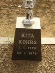 KOHRS Rita 1976-1976