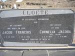 CLOETE Jacob Francois 1895-1984 & Cornelia Jacoba BOTHA 1904-1989