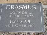 ERASMUS Johannes L. 1903-1979 & Engela A.M. 1903-1974