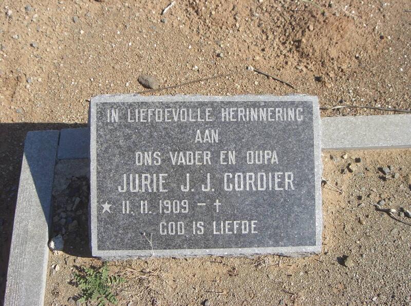 CORDIER Jurie J.J. 1909-