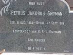 SNYMAN Petrus Jakobus 1852-1918
