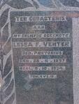 VENTER Lesea F. 1897-1934