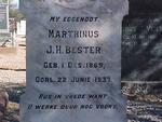 BESTER Marthinus J.H. 1869-1937
